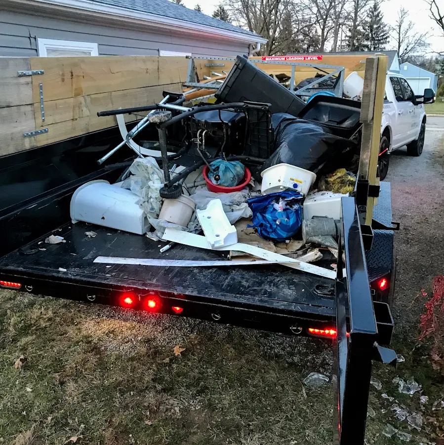 Roll-off dumpster delivered to a residential driveway in Corvallis